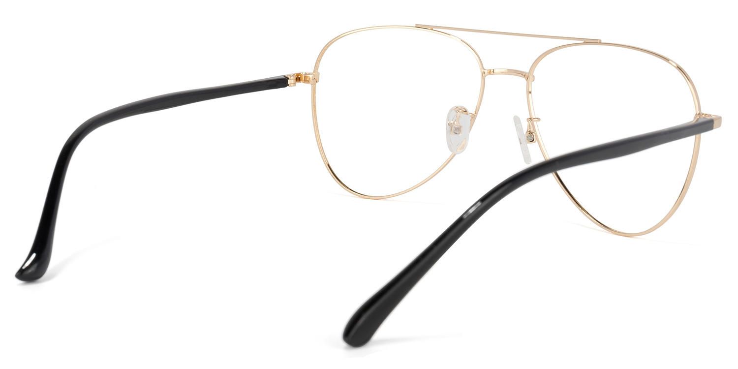 Hamza - Aviator Gold Eyeglasses product detail 3