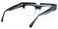 Rectangle Grey Eyeglasses | Vooglam.com Side View