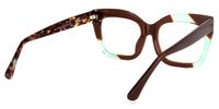 Terrie - Square Brown Eyeglasses | Vooglam Side View