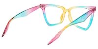 Unicorn - Sparkly Rainbow Glasses Glitter Frame | Vooglam Side View