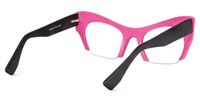 Kyle Cat Eye Pink Eyeglasses | Vooglam Eyeglsses Side View