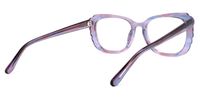 Rectangle Purple Eyeglasses | Vooglam.com Side View