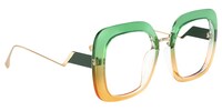Geena Square Green/Yellow Eyeglasses - 6