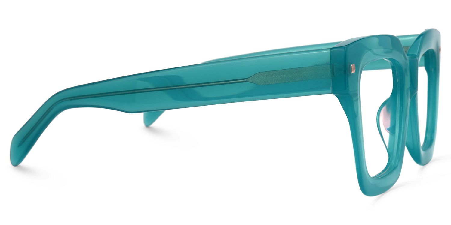 Square Green Eyeglasses | Vooglam.com 4
