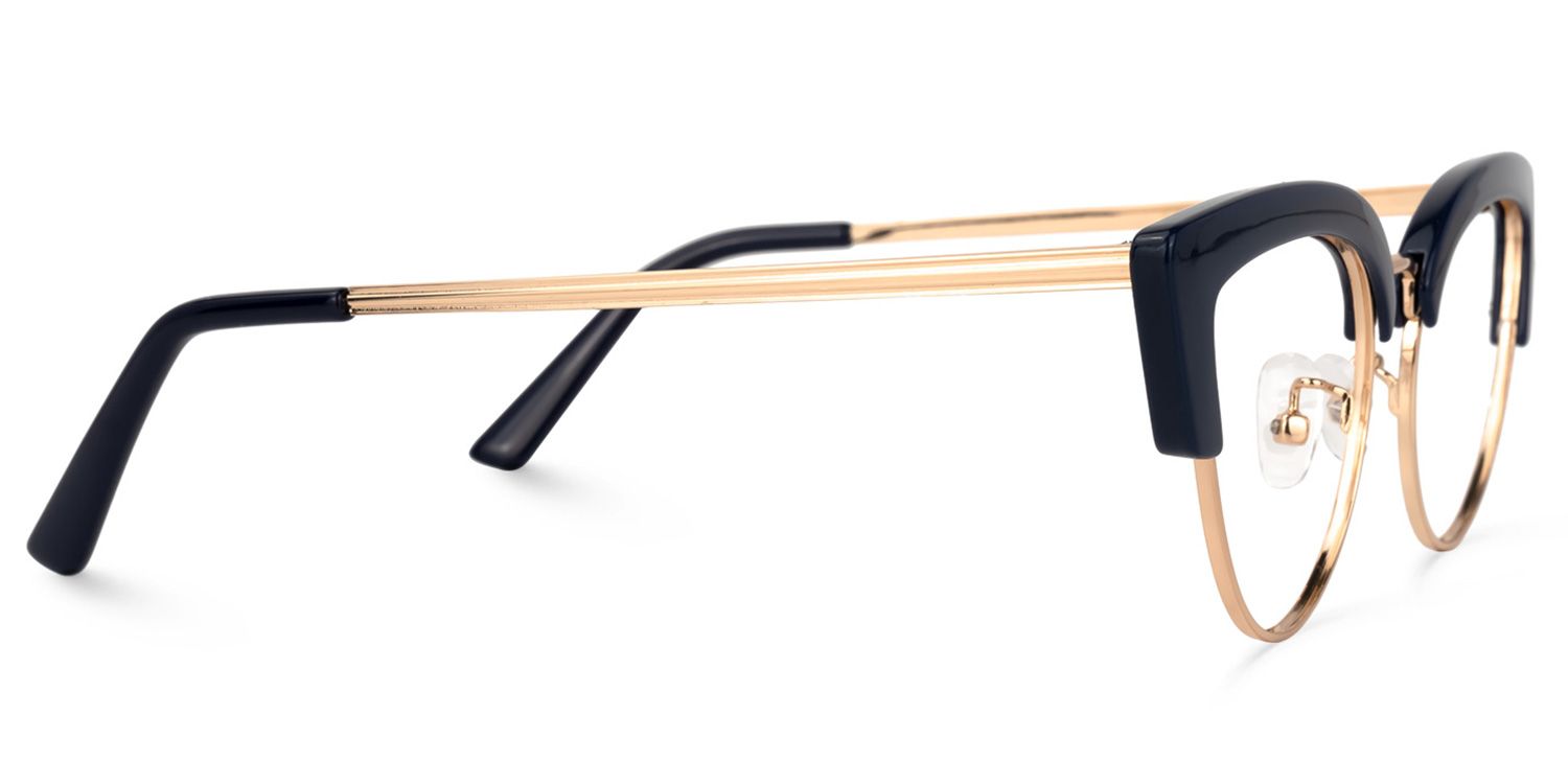 Charming Cat Eye Dark/Blue Eyeglasses│Vooglam Optical Glasses 4
