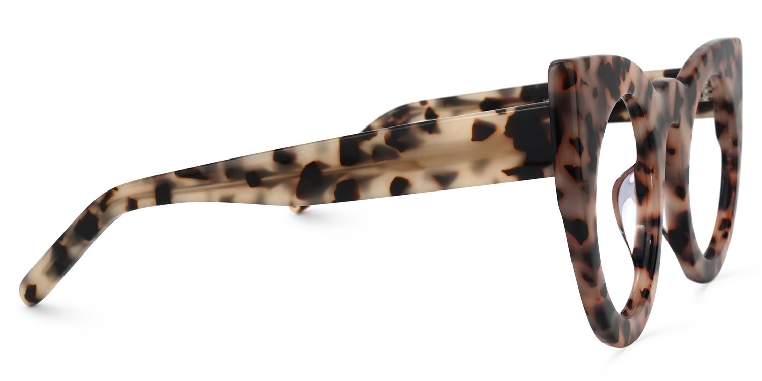 Cadence - Cat Eye Light/Tortoise Eyeglasses by Vooglam - Product View 4