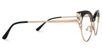 Portia Rhinestone Browline Cat Eye Glasses for Women | Vooglam 