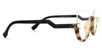 Sylvia - Cat Eye Light/Tortoise Eyeglasses | Vooglam 