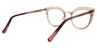 Cat Eye Red Eyeglasses | Vooglam.com Side View