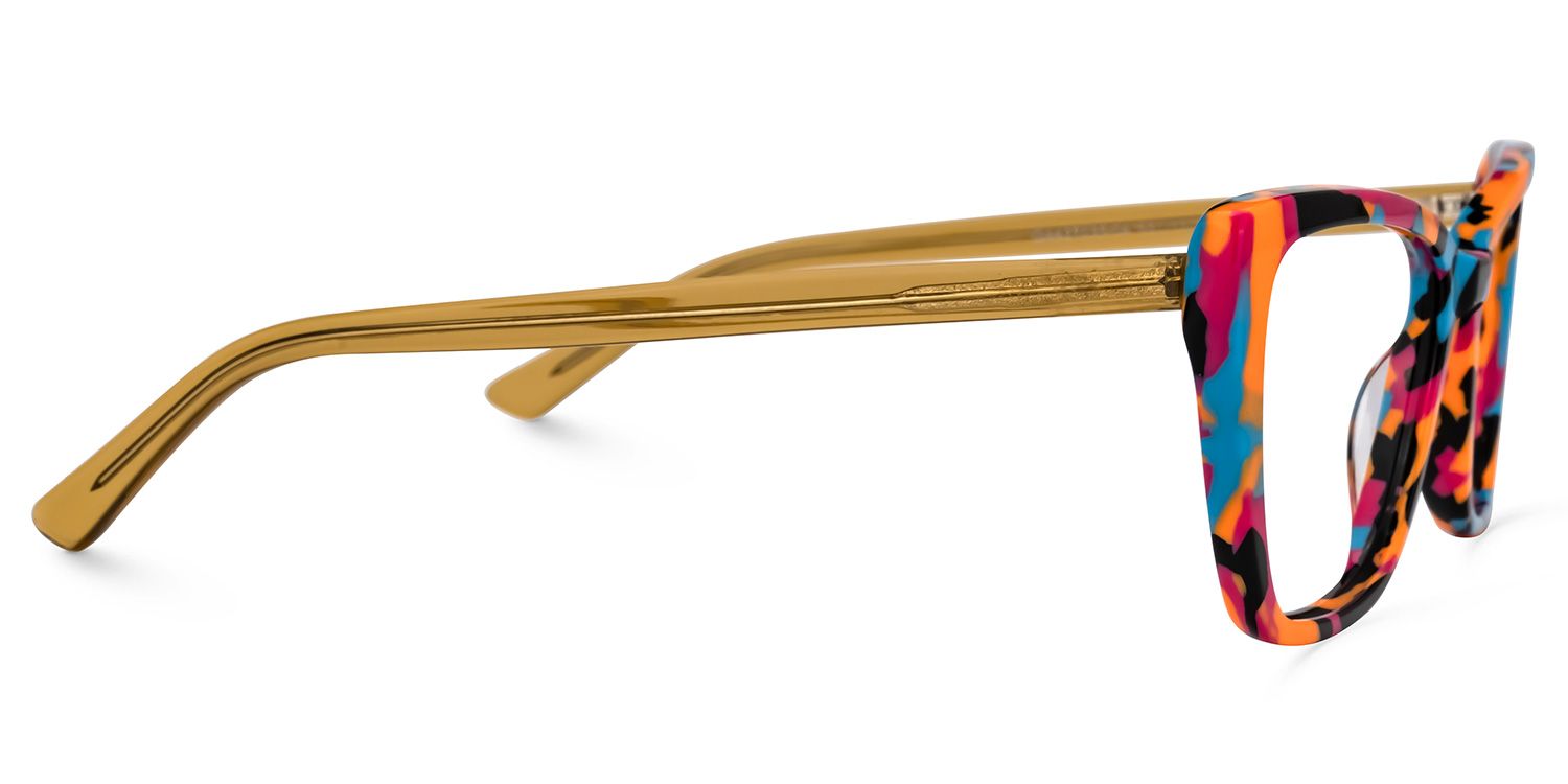 Sanchez - Unique Designs Cat Eye Frame Glasses by Vooglam - Product View 4