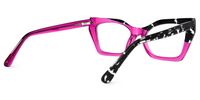 Kirsten - Rectangle Two-tone Eyeglasses | Vooglam Side View