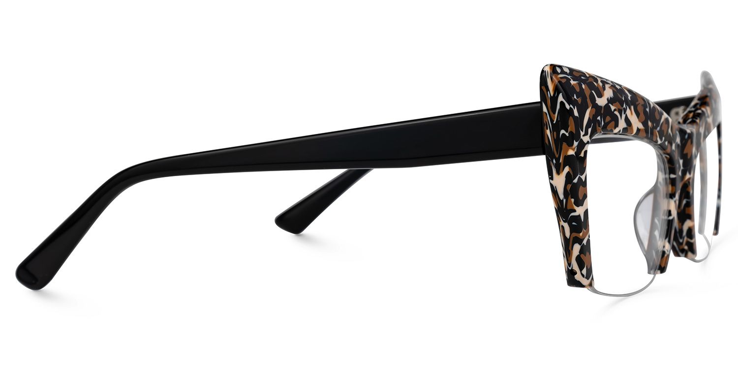 Garza - Cat Eye Leopard Eyeglasses | Vooglam 4
