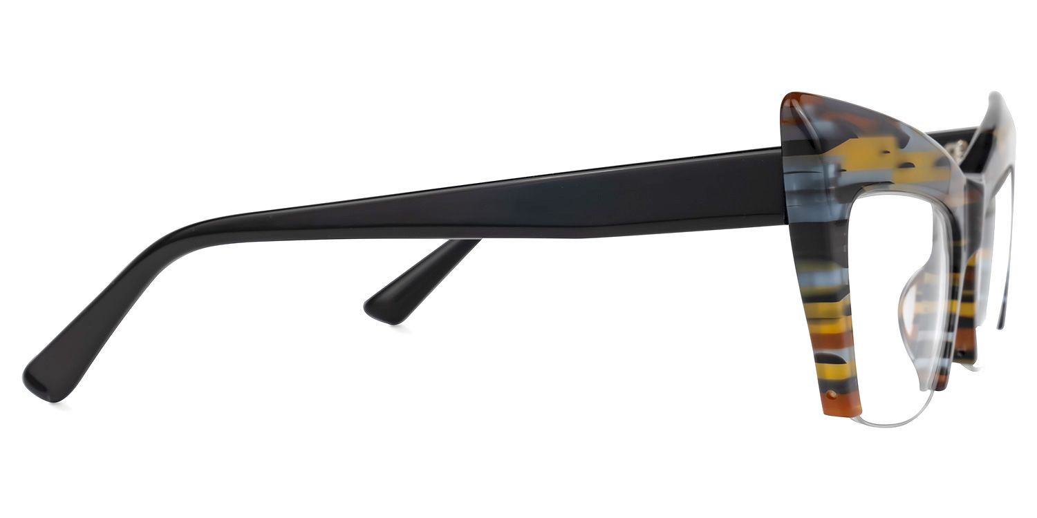Garza - Bold Tortoiseshell Cat-Eye Eyeglasses | Vooglam 4