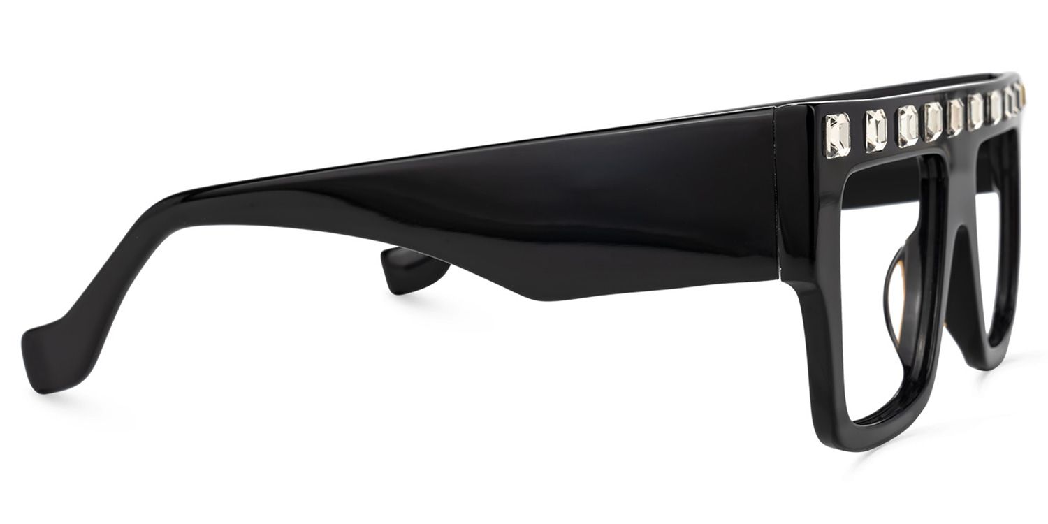Agustin - Square Black Eyeglasses product detail 4