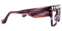 Agustin - Square Purple Eyeglasses | Vooglam 
