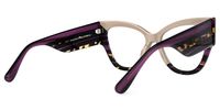 Tovar - Square Brown Eyeglasses | Vooglam Side View