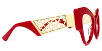 Johnsom - Butterfly Red Eyeglasses | Vooglam