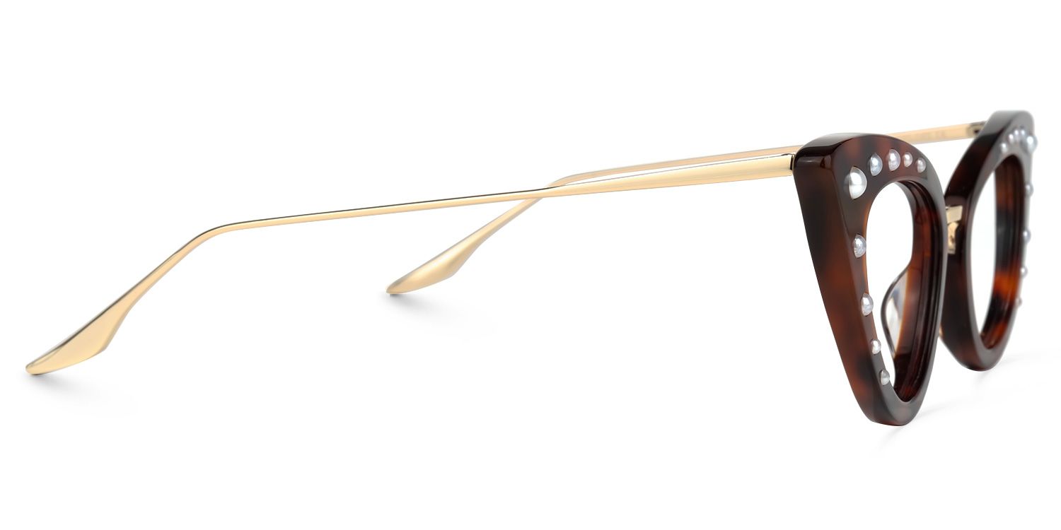 Maddie - Cat Eye Tortoise Eyeglasses | Vooglam 4