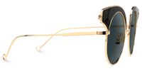 Santiago - Round Black Sunglasse | Vooglam 