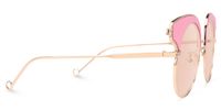 Santiago - Round Pink Sunglasse | Vooglam 