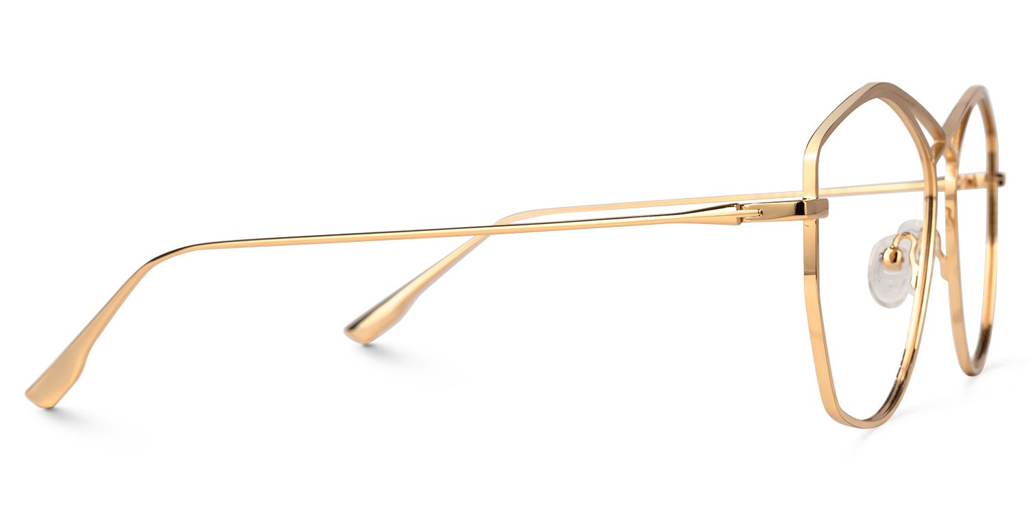 Hicks - Geometric Gold Eyeglasses product detail 4