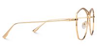 Hicks - Geometric Gold Eyeglasses | Vooglam 