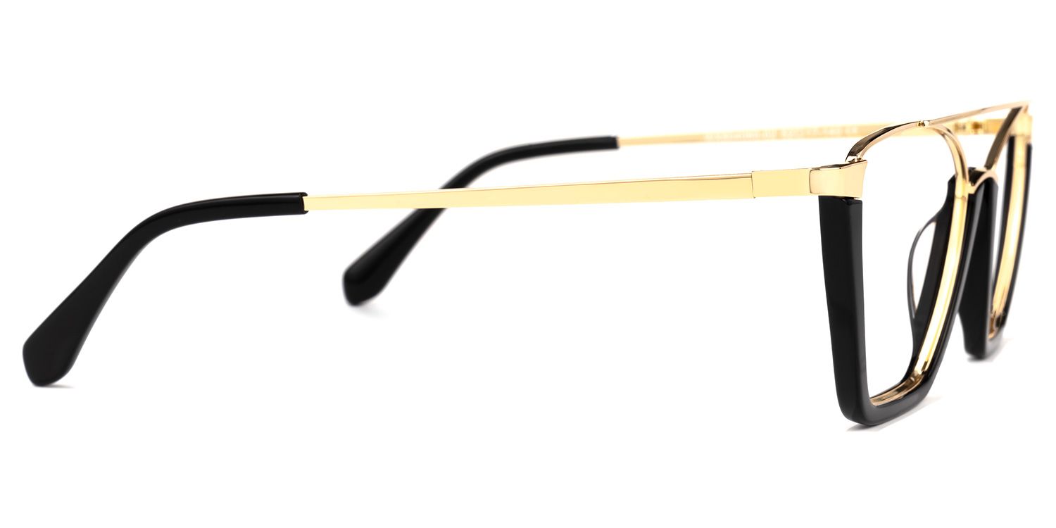 Guinto - Aviator Black Eyeglasses | Vooglam 4