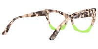 Viana - Cat Eye Tortoise Eyeglasses | Vooglam Side View