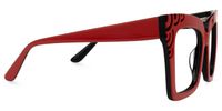 Yamizka - Square Red Eyeglasses | Vooglam 