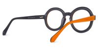 Marcela - Round Orange Eyeglasses | Vooglam Side View