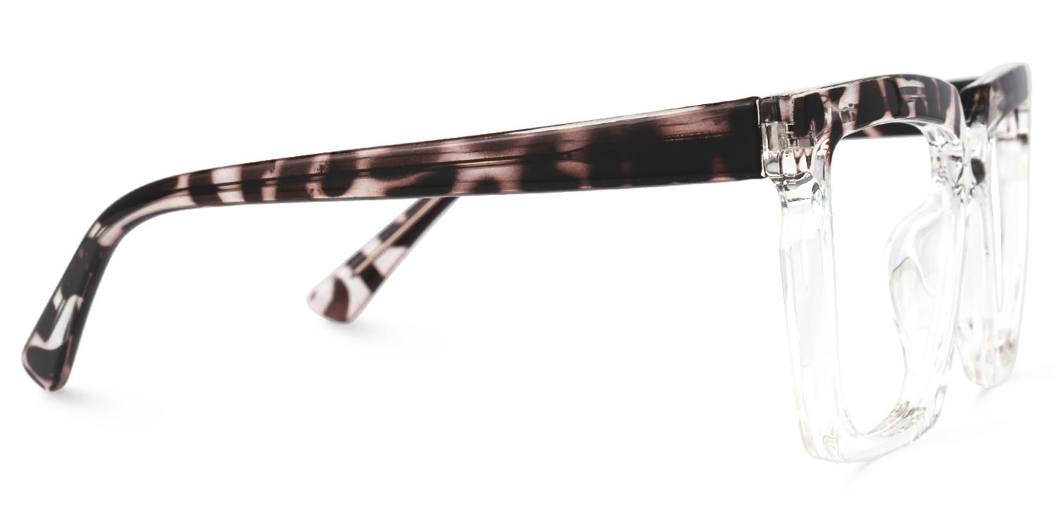 Yunes - Square Tortoise Eyeglasses by Vooglam - Product View 4