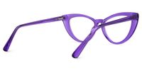 Jimenez - Cat Eye Purple Eyeglasses | Vooglam Side View