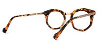 Basisky - Geometric Tortoise Eyeglasses | Vooglam Side View