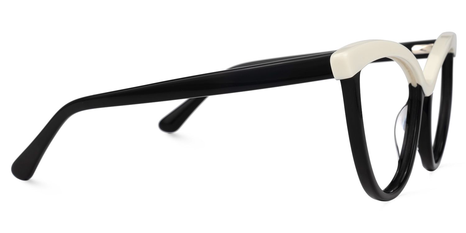 Florido - Cat Eye White Eyeglasses | Vooglam 4