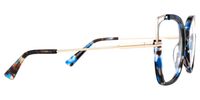 Nunes - Square Blue/Black Eyeglasses | Vooglam 