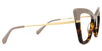 Lunsford - Cat Eye Brown/Tortoise Two-tone Eyeglasses | Vooglam 