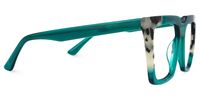 Zamudio - Square Green Eyeglasses | Vooglam