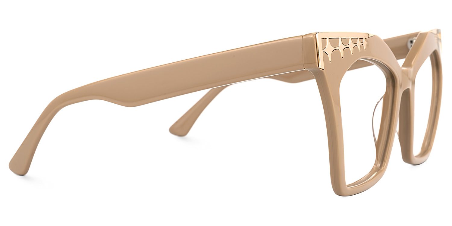 Berton - Square Brown Eyeglasses | Vooglam 4