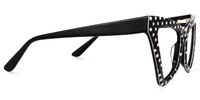 Raphael - Butterfly Black/White Pattern Eyeglasses | Vooglam 