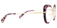 Alawn - Cat Eye Purple/Floral Eyeglasses | Vooglam 