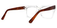 Zamora - Square Crystal Eyeglasses | Vooglam Side View
