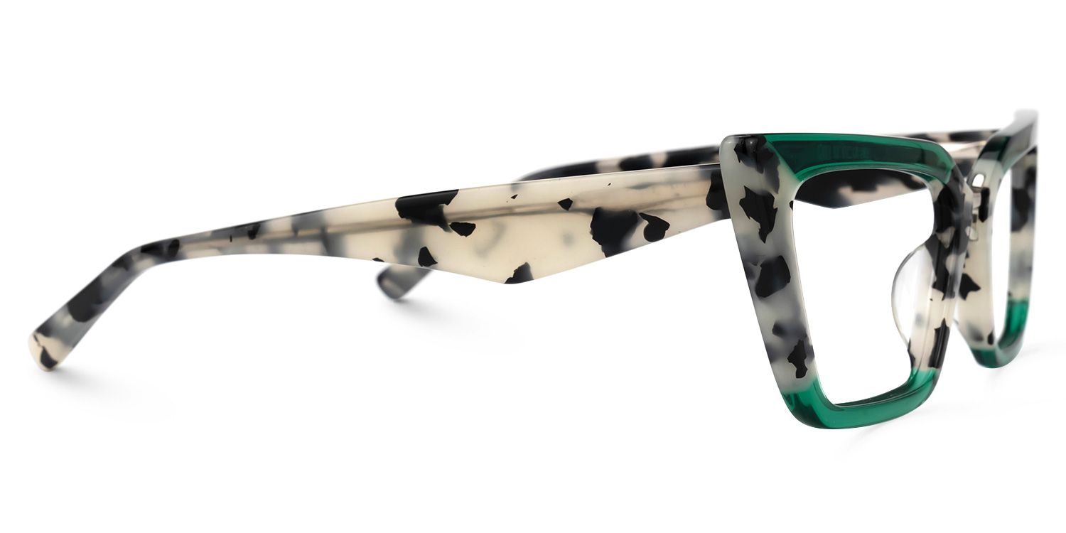 Petrie - Avant Grarde Green Tortoiseshell Eyeglasses | Vooglam 4