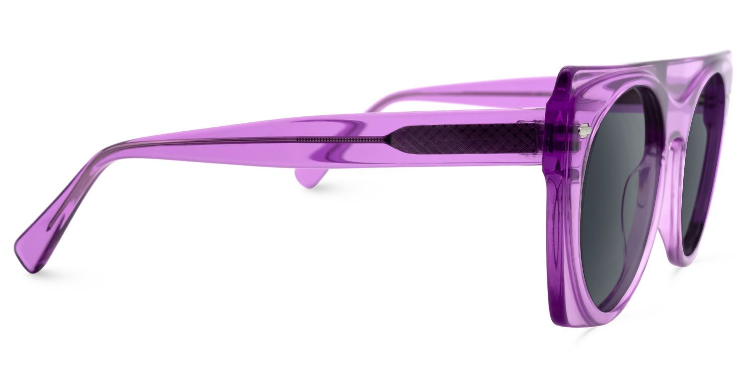 Karolina - Aviator Purple Sunglasses | Vooglam 4