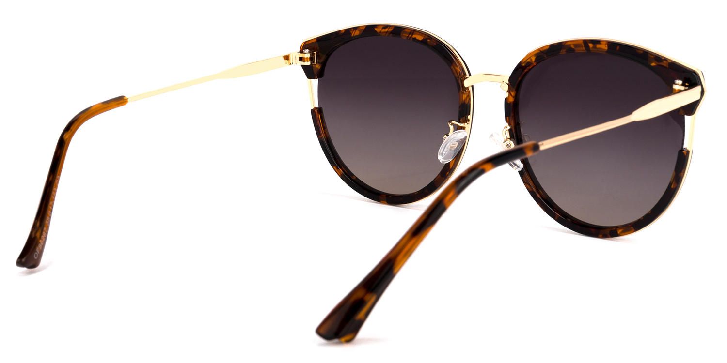 Cat Eye Tortoise Sunglasses | Vooglam.com Side View
