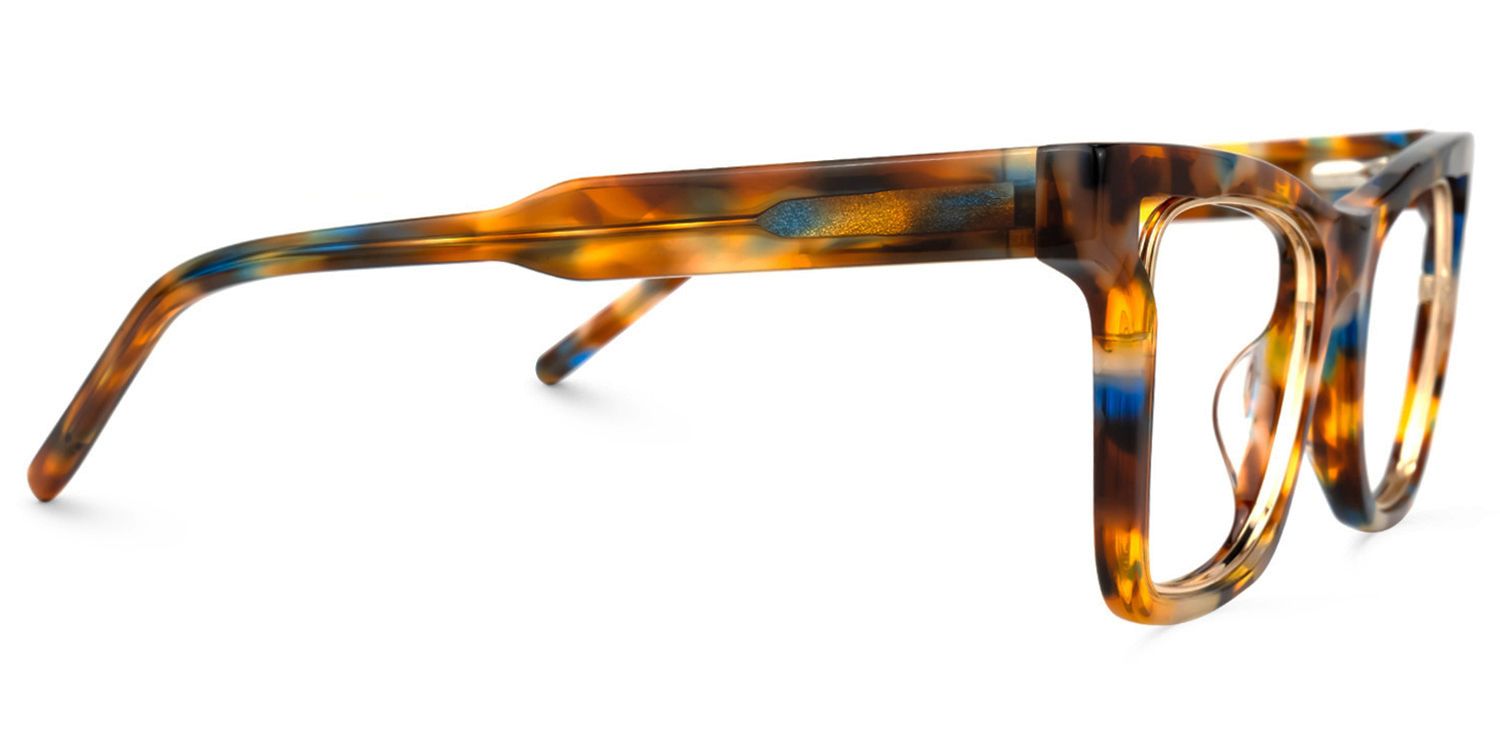 Efrain - Rectangle Blue/Tortoise Eyeglasses | Vooglam 4