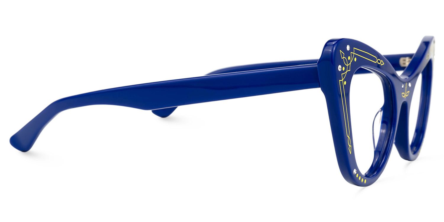 Bratton - Cat Eye Blue Eyeglasses product detail 4