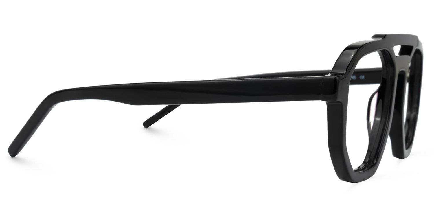 Mariela - Aviator Black Eyeglasses | Vooglam.com 4