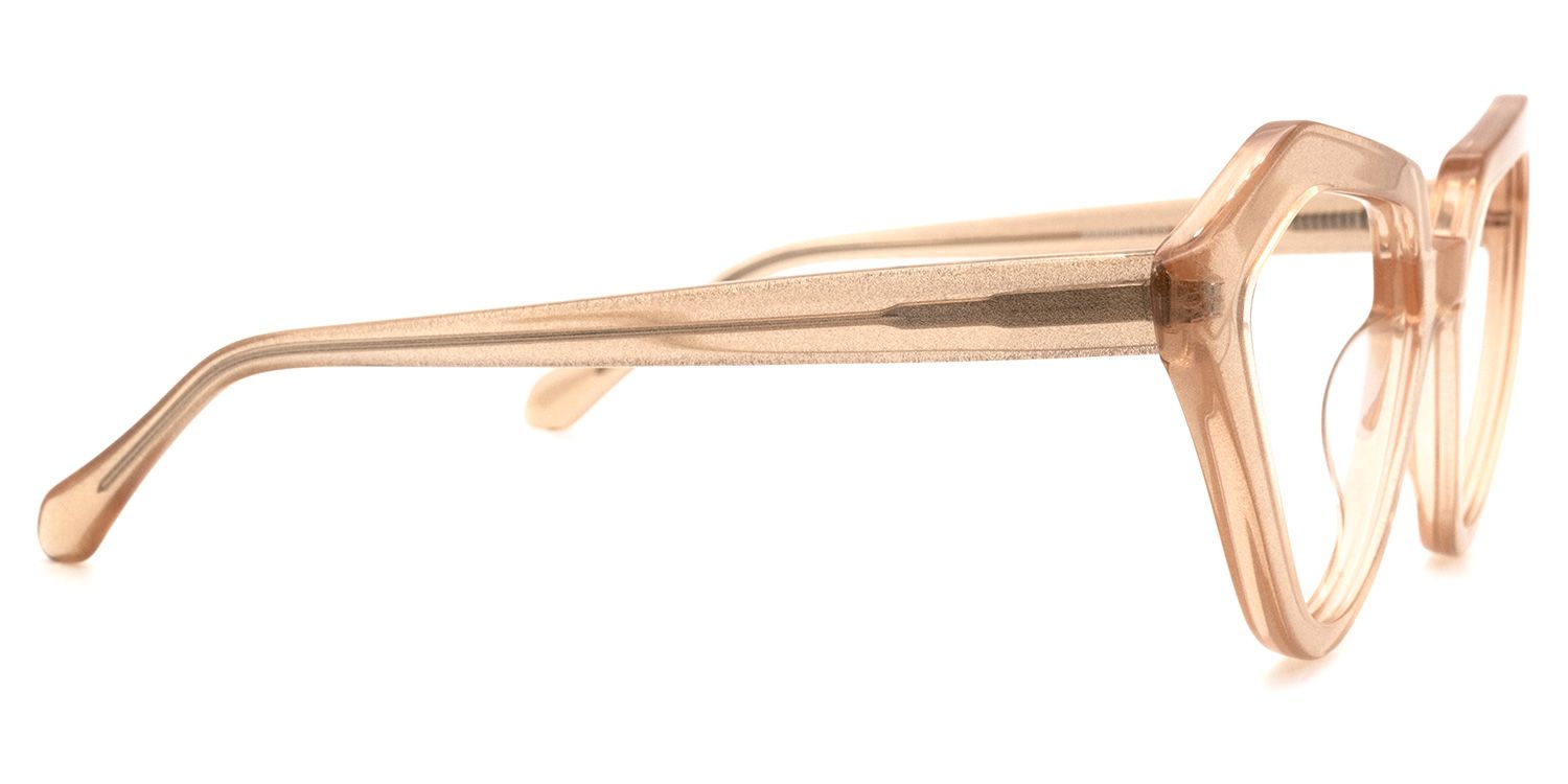 Farhana - Geometric Brown Eyeglasses | Vooglam 4