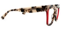 Osborne - Square Red/Tortoise Two-tone Eyeglasses | Vooglam 