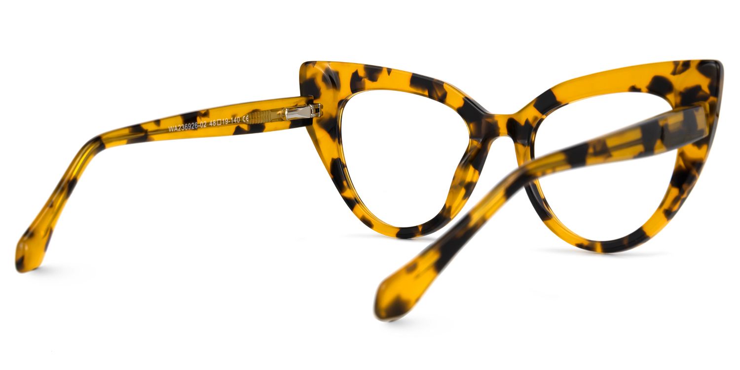 Shawana - Cat Eye Tortoise Eyeglasses | Vooglam Side View